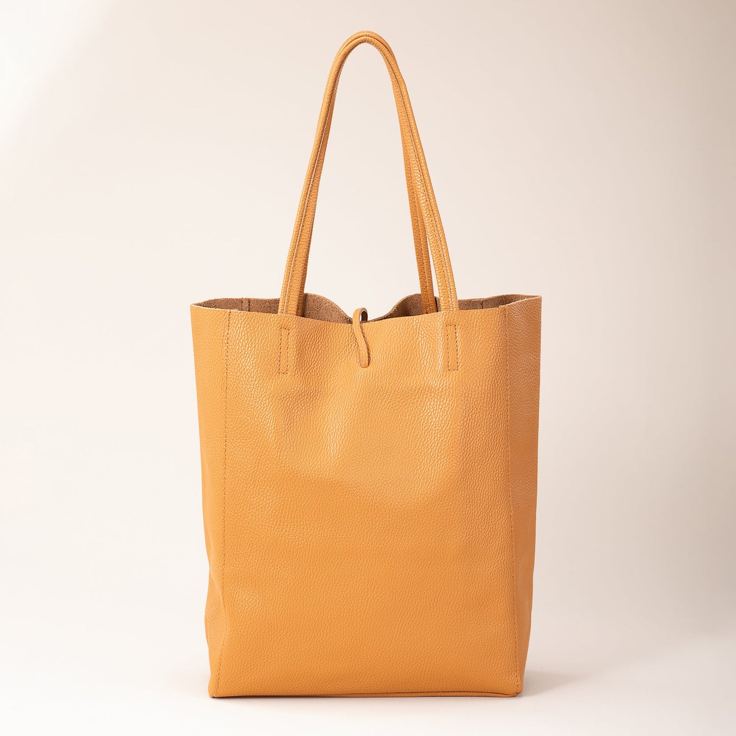 Francesca Cognac Italian Leather Tote