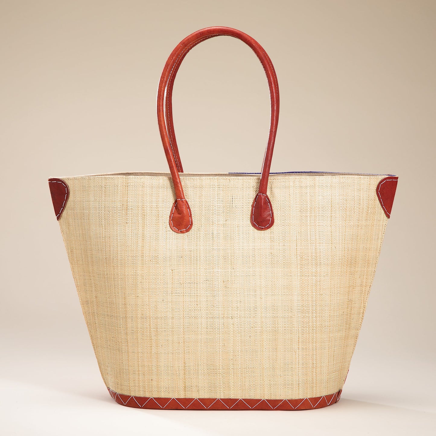 Star Spangled Banner Raffia Tote