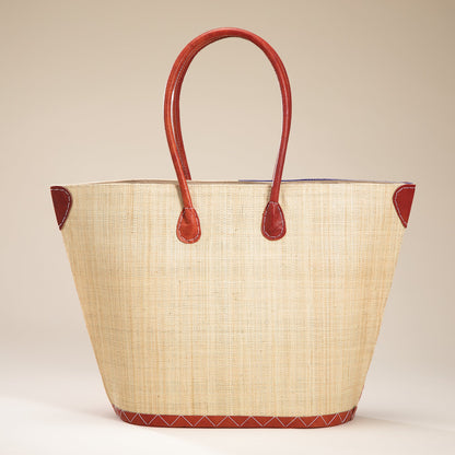 Star Spangled Banner Raffia Tote