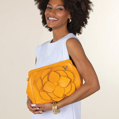 Bountiful Bloom Sienna Leather Crossbody (Preorder)